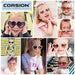 COASION Kids Heart Sunglasses - Pink Leopard 100 Deals