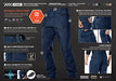 CQR Flex Stretch Tactical Pants, Navy 100 Deals