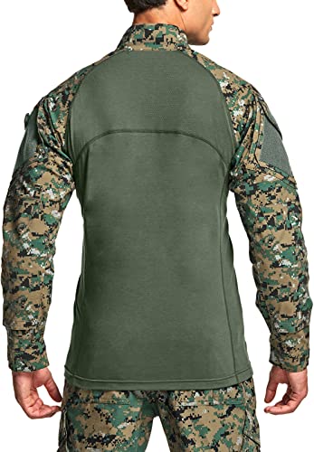 CQR Men's Camo Combat Shirt - 1/4 Zip 100 Deals