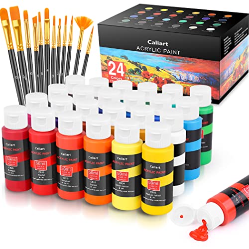 Caliart 24-Color Acrylic Paint Set 100 Deals
