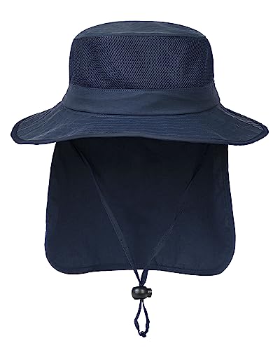 Camptrace Kids Sun Hat - Navy 100 Deals