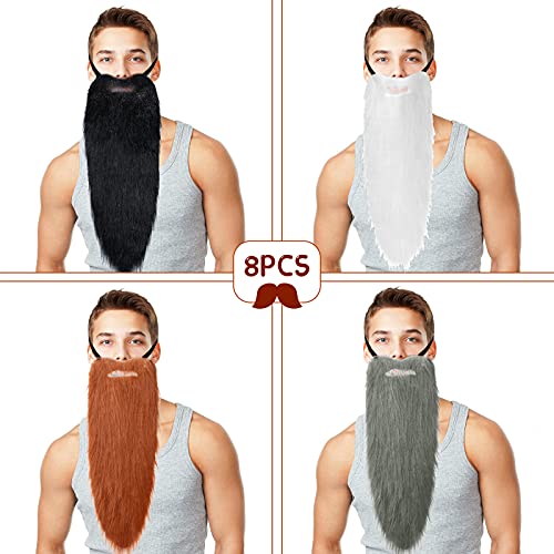 Canlierr Beards Costume Accessories - 8 Pcs 100 Deals