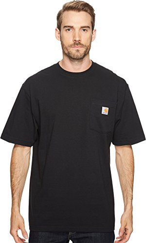 Carhartt Men's Black Heavyweight T-Shirt - Large 100 Deals