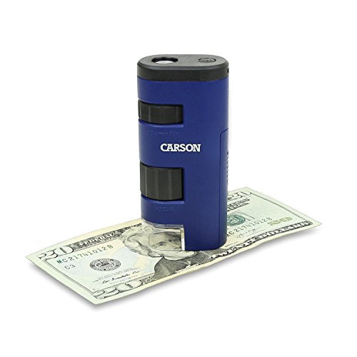 Carson MM-450 Pocket Microscope, LED Lighted Zoom 100 Deals