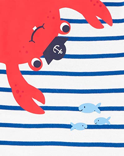 Carter's Toddler & Baby Boy's Cotton Pajamas (Red/Blue/Crab, 5T) 100 Deals