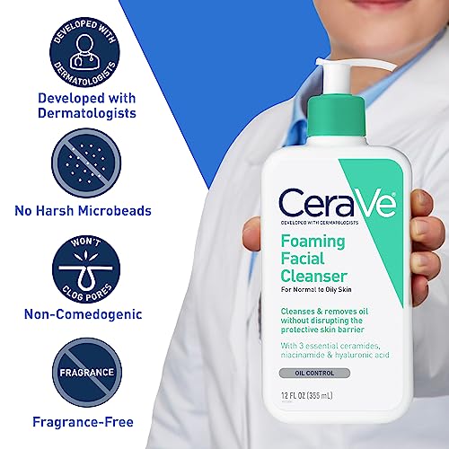 CeraVe Foaming Facial Cleanser for Oily Skin 100 Deals