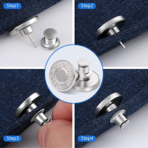 Ceryvop Button Pins - Adjustable Jeans Tightener 100 Deals