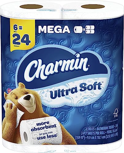 Charmin Ultra Soft 6 Mega Rolls 100 Deals