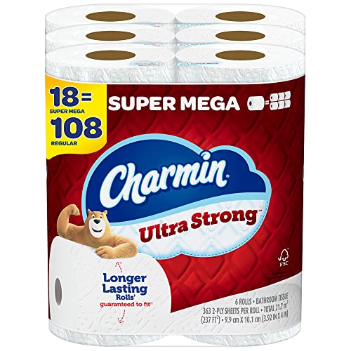Charmin Ultra Strong 18 Super Mega Rolls 100 Deals