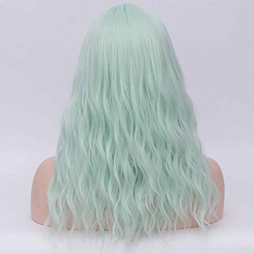Charming Curly Wig, Light Green (SEO-friendly) 100 Deals