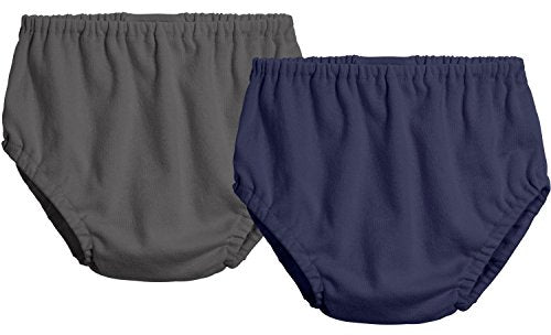 City Threads Baby Diaper Covers - Charcoal/Navy (12/18m) 100 Deals