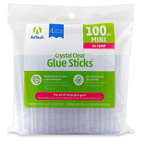 Clear Adtech Mini Hot Glue Sticks 100 Deals
