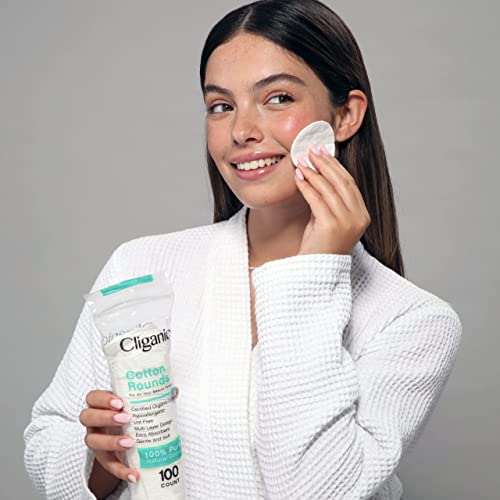 Cliganic Cotton Rounds - Makeup Remover Pads 100 Deals