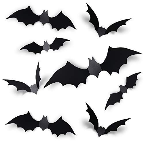 Coogam Halloween Bat Stickers - 4 Sizes 100 Deals