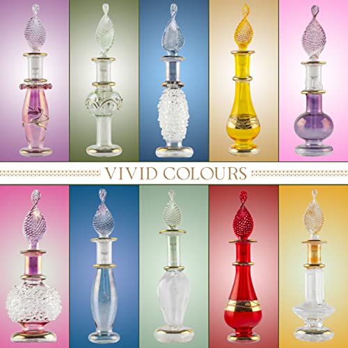 CraftsOfEgypt Miniature Blown Glass Perfume Bottles 100 Deals
