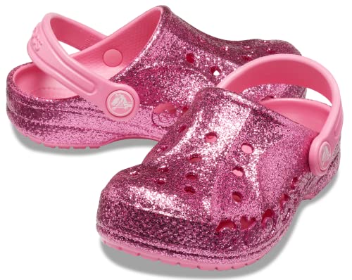 Crocs Pink Glitter Clogs, Size 8 100 Deals