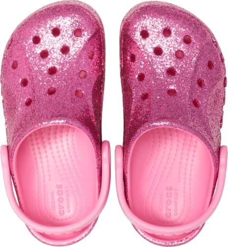 Crocs Pink Glitter Clogs, Size 8 100 Deals