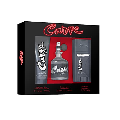Curve Men's Cologne Gift Set, 3 Pieces 100 Deals
