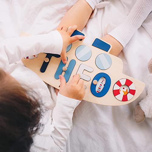 Custom Baby Name Puzzle - Montessori Nursery Toy 100 Deals
