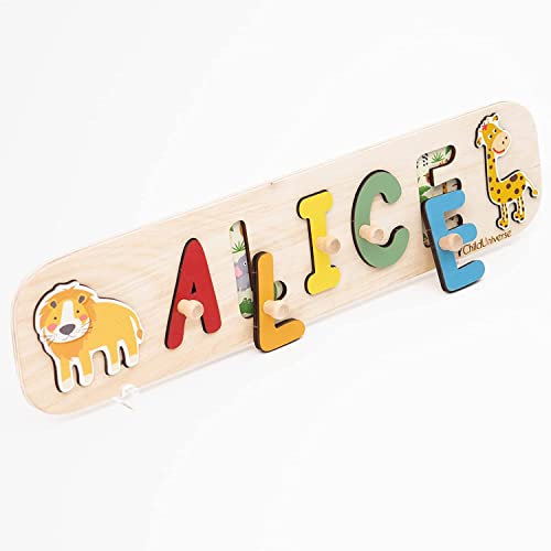 Custom Montessori Wood Name Puzzle for Baby 100 Deals