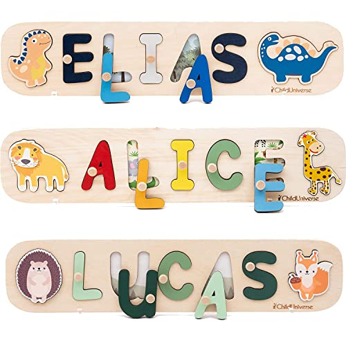 Custom Montessori Wood Name Puzzle for Baby 100 Deals