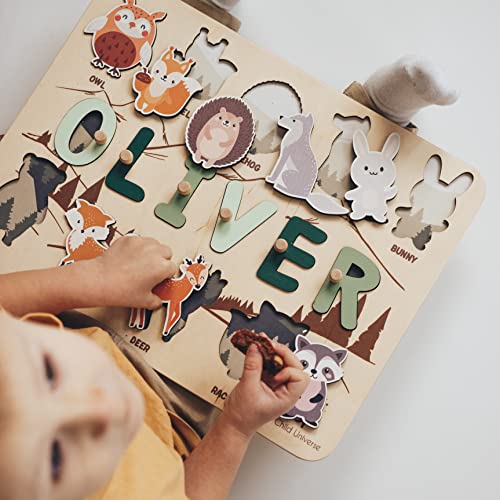 Custom Wood Name Puzzle - Montessori Toy 100 Deals