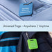 Customizable Dark Blue Acrylic Luggage Tags 100 Deals