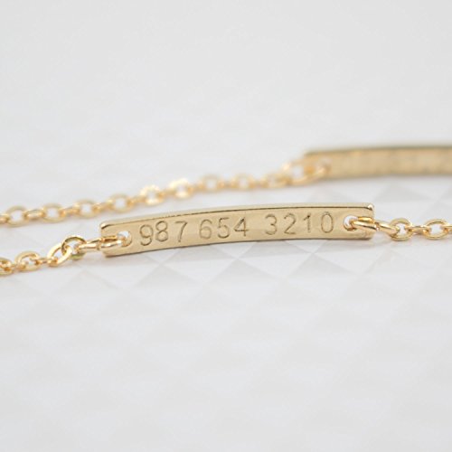 Customized Baby Name ID Bracelet | Gold 100 Deals