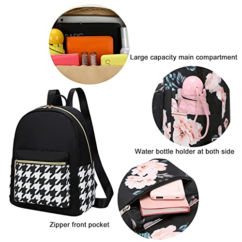 Cute Black and White Mini Backpack for Girls 100 Deals