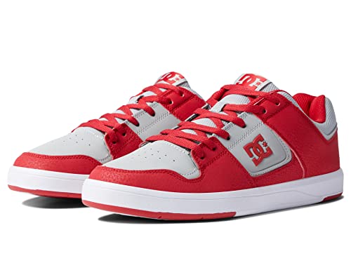 DC Men's Cure Skate Shoes Red/Grey 6.5 100 Deals