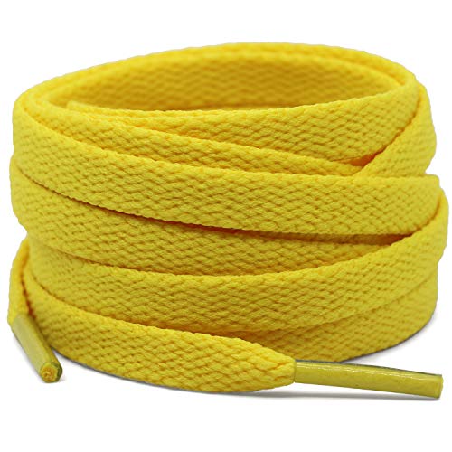 DELELE Yellow Flat Shoelaces - 37.4 Length 100 Deals