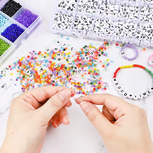 DICOBD Craft Beads Kit with Alphabet Beads 100 Deals