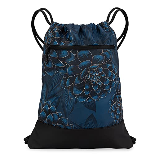 Dahlia Flower Drawstring Gym Backpack 100 Deals