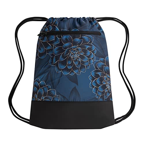 Dahlia Flower Drawstring Gym Backpack 100 Deals