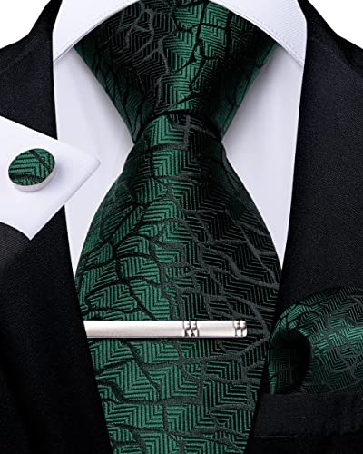 DiBanGu Emerald Green Tie Set 100 Deals