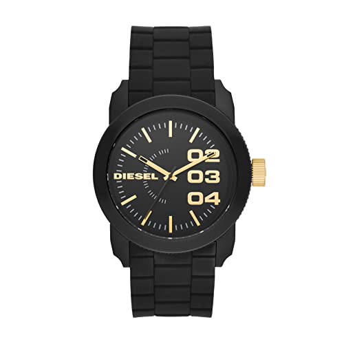 Diesel Men's Black/Gold Quartz Watch 100 Deals