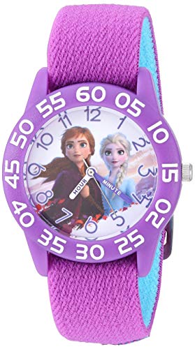 Disney Frozen Kids' Purple Nylon Strap Watch 100 Deals