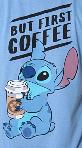 Disney Lilo Stitch Adult T-Shirt, Light Blue 100 Deals