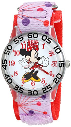 Disney Minnie Mouse Kids' Nylon Strap Watch 100 Deals