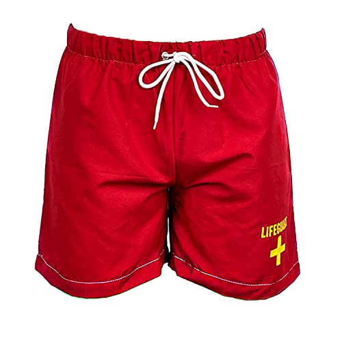 Dissolving Lifeguard Swim Shorts - Red (Large) 100 Deals