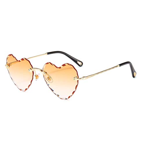 Dollger Orange Heart-shaped Sunglasses 100 Deals