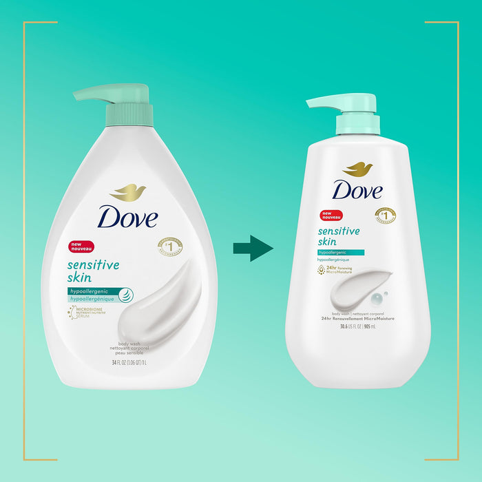 Dove Sensitive Skin Body Wash - 34oz 100 Deals