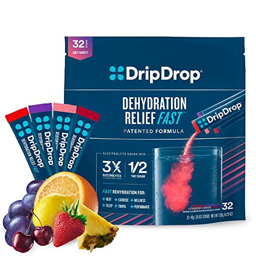 DripDrop Hydration Electrolyte Powder Packets - Variety 100 Deals