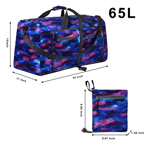Duffel Bag with Shoes Compartment - Purple 100 Deals