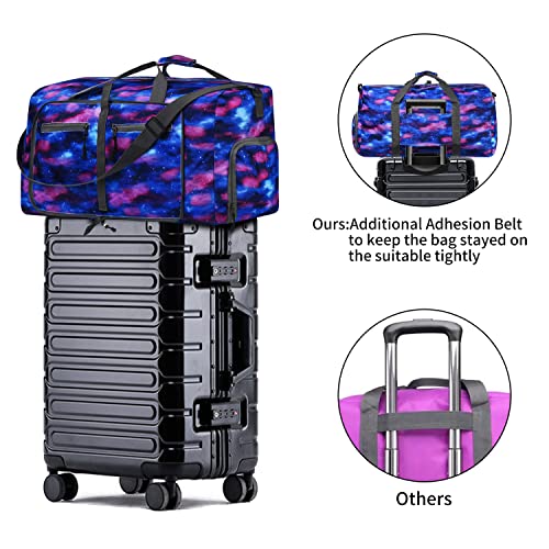 Duffel Bag with Shoes Compartment - Purple 100 Deals