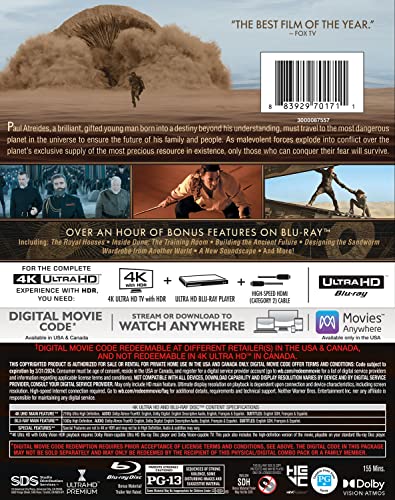 Dune 4K Ultra HD Blu-Ray 100 Deals