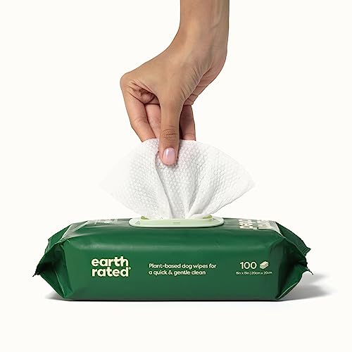 Earth Rated Dog Wipes - Unscented, 100 Count 100 Deals