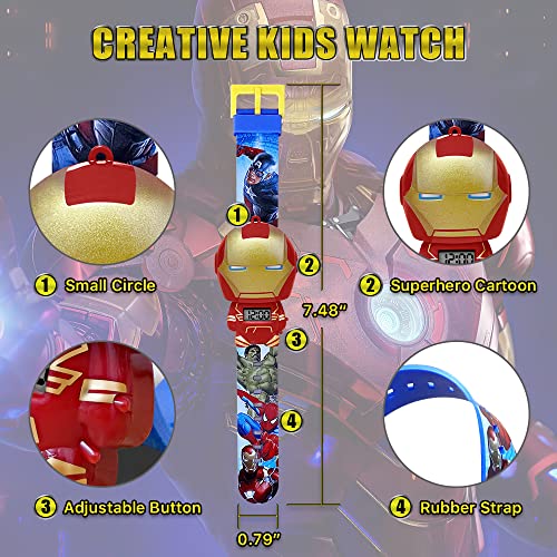 EconoLED Superhero Kids Sport Watch (Red) 100 Deals