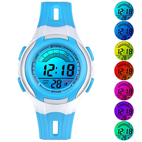 Edillas Kids Waterproof Digital Watches - Blue 100 Deals