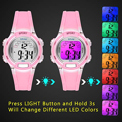 Edillas Kids Waterproof Digital Watches (Pink) 100 Deals